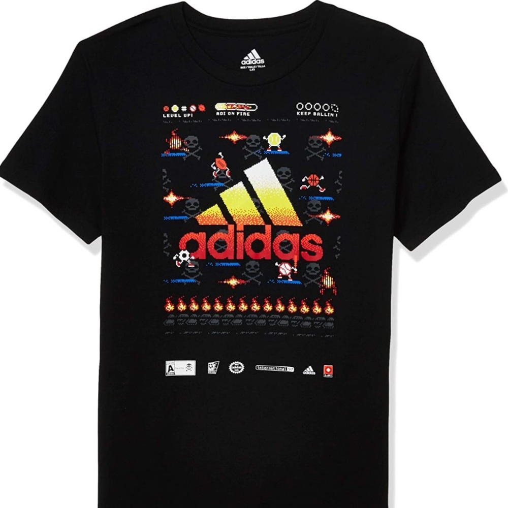 ➕FREE ADD-ON Adidas graphic video game t-shirt